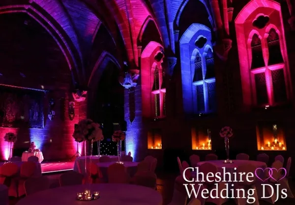 Peckforton Grand Hall Uplighting